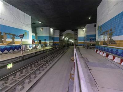 تقدم أعمال تنفيذ محطة مترو «وادي النيل».. ترتبط بالمونوريل| صور