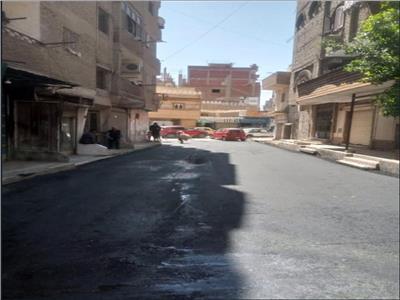 انتهاء أعمال رصف شارع هدى شعراوي بنطاق حي ثان الإسماعيلية