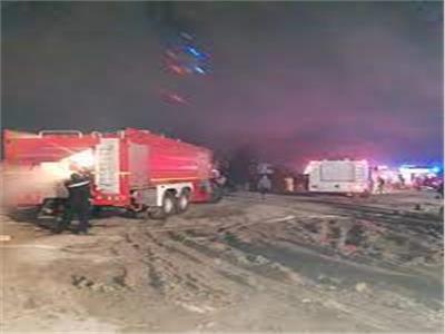السيطرة على حريق اندلع في معرض للأجهزة الكهربائية بمنطقة أبو زعبل
