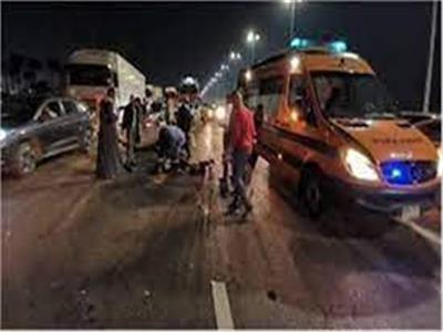 إصابة 7 أشخاص في حادث سيارة ربع نقل بالمنيا