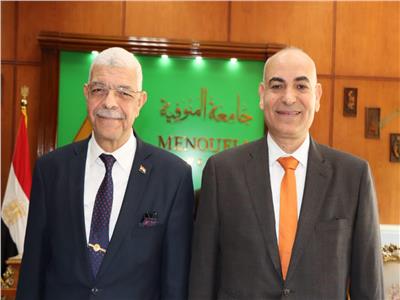 الدكتور ناصر عبد الباري قائما بعمل عميد كلية الطب جامعة المنوفية