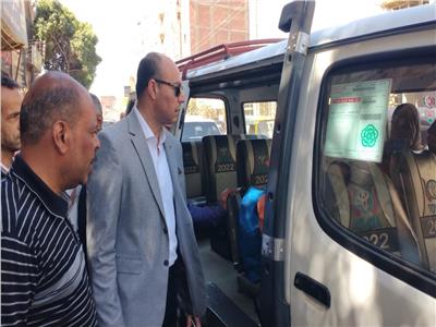 حملات مكثفة على السرفيس والتاكسي ومواقف السيارات بمحافظة الفيوم