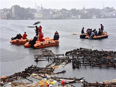 ارتفاع حصيلة ضحايا حادث انقلاب قارب سياحي بالهند لـ 22 شخصا بينهم 7 أطفال