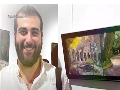 حكاية بيشوي أمين.. أول فنان مصري تعرض لوحاته في أكاديمية برشلونة