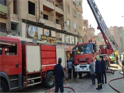 الحماية المدنية تسيطر على حريق داخل غرفة أسانسير بفيصل