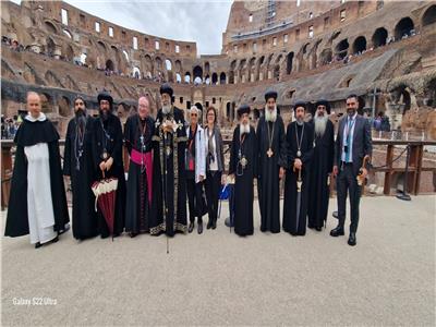 البابا تواضروس يزور «الكولوسيوم» موضع تعذيب المسيحيين الأوائل في روما