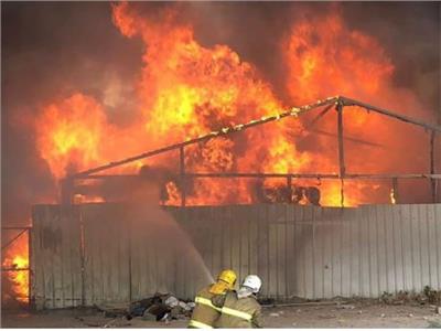 إصابة 4 أشخاص في حريق هائل في قرية بالشرقية