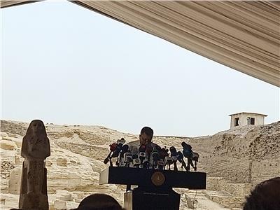 وزير السياحة: بأيادي مصرية تم الكشف عن مقبرتين وورشتين تحنيط أثرية