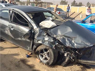 إصابة 3 أشخاص في حادث تصادم سيارة ملاكي بأكتوبر