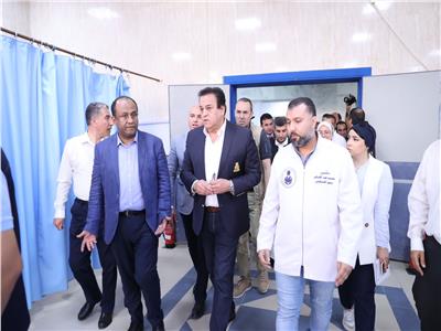 وزير الصحة يتفقد مستشفى الضبعة المركزي للتأكد من جاهزيته