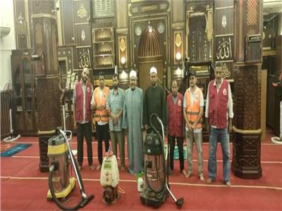 حملة لنظافة المساجد استعدادا لصلاة عيد الأضحى بدمياط