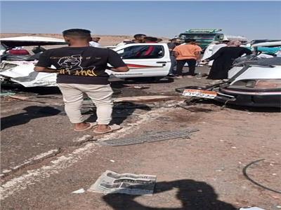 ننشر أسماء المصابين في حادث تصادم سيارتين بطريق «إدفو- مرسى علم»
