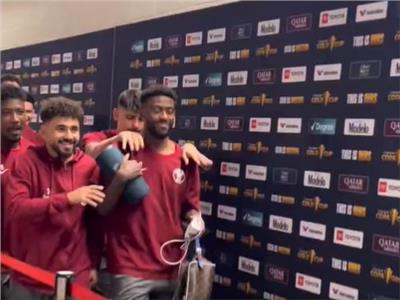 «أووه سطلانة» شاهد احتفال لاعبي منتخب قطر على طريقة الأهلى