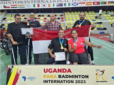 3 ميداليات للفراعنة ببطولة أوغندا الدولية للريشة الطائرة البارالمبية