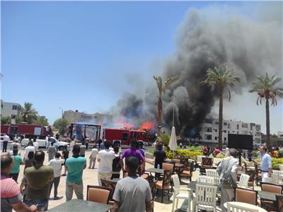 السيطرة على حريق بأحد الكافيهات في شرم الشيخ | صور