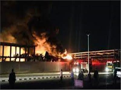 السيطرة على حريق ضخم داخل مصنع كيماويات بأكتوبر