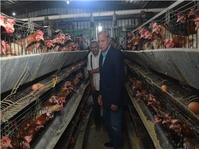 محافظ القليوبية يتفقد مشروع الـ30 مليون بيضة بمدينة الخانكة 