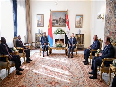 الرئيس السيسي يبحث مع نظيره الإريتري جهود تسوية الأوضاع في السودان  