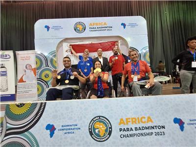 10 ميداليات حصيلة مشاركة البعثة المصرية ببطولة أفريقيا للريشة الطائرة البارالمبية 