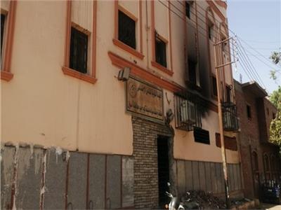 الحماية المدنية بأسوان تسيطر على حريق في مبنى التأمينات الاجتماعية بكوم أمبو