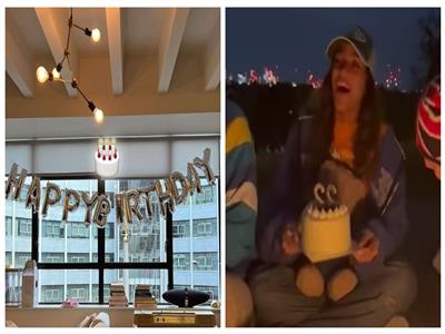 فيديو| جنا عمرو دياب تحتفل بعيد ميلادها مع أصدقائها 