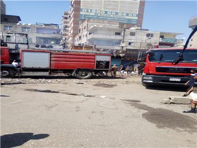 تفاصيل جديدة بحريق باكيات السكة الحديد في شبرا الخيمة بالقليوبية 
