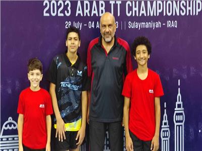 منتخب تنس الطاولة يواصل التألق في البطولة العربية بالعراق