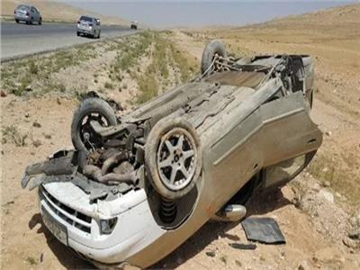 إصابة 7 أشخاص في حادث إنقلاب سيارة على طريق «بني سويف - الزعفرانة»