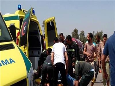 مصرع شخص وإصابة 7 في حادث تصادم بطريق مصر السويس الصحراوي