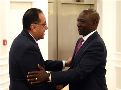 الرئيس الكيني يستقبل رئيس الوزراء على هامش مشاركته في قمة أفريقيا للمناخ