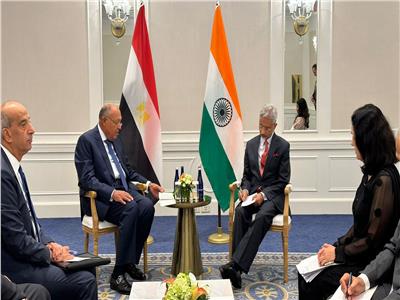 وزير الخارجية يلتقي نظيره الهندي على هامش أعمال الجمعية العامة للأمم المتحدة