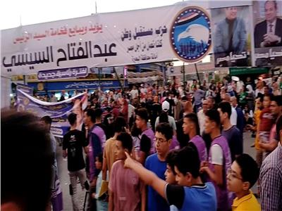 حشود هائلة من أهالي البحيرة لدعم وتأييد الرئيس السيسي بدمنهور| فيديو