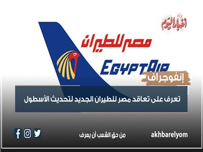 إنفوجراف| تفاصيل تعاقد «مصر للطيران» الجديد لتحديث الأسطول 