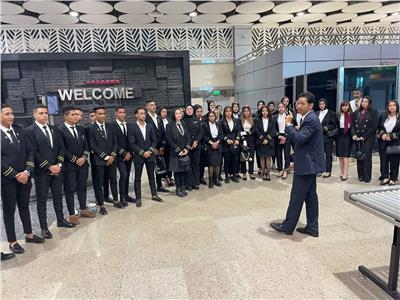 مطار سفنكس الدولي يستقبل تدريب عملي لطلاب المعهد الأمني للتنمية البشرية بوزارة الداخلية