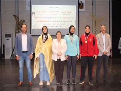 جامعة حلوان  تحصل على المركز الأول في مسابقة الجمباز بأولمبياد الفتاة الجامعية