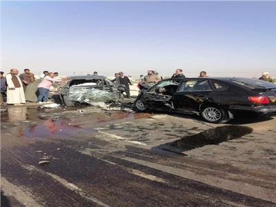 صور | ارتفاع ضحايا حادث صحراوي قنا إلى جثتين ومصاب