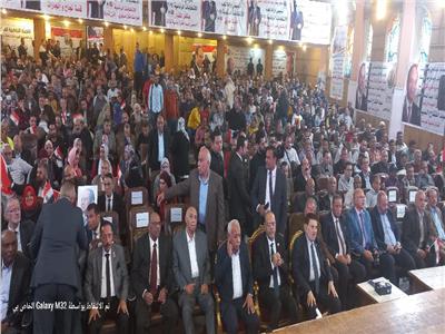 مؤتمر جماهيري لعمال البناء والأخشاب لدعم الرئيس السيسي في الانتخابات 