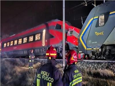 حادث تصادم قطارين في شمال إيطاليا.. فيديو