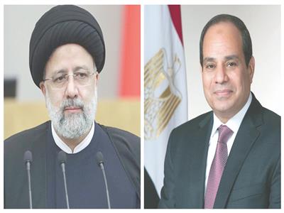 الرئيس يتلقى التهنئة من نظيره الإيراني لإعادة انتخابه رئيسًا لمصر