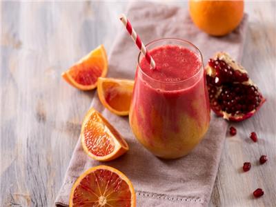 طريقة تحضير عصير الرمان بالبرتقال 