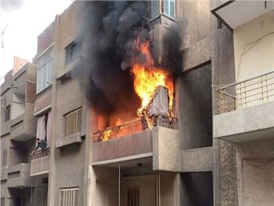   إخماد حريق داخل شقة بالشيخ زايد