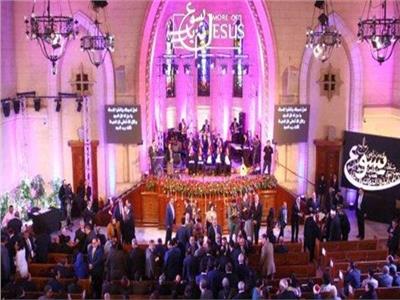 الطائفة الإنجيلية تحتفل بعيد الميلاد المجيد بكنيسة قصر الدوبارة