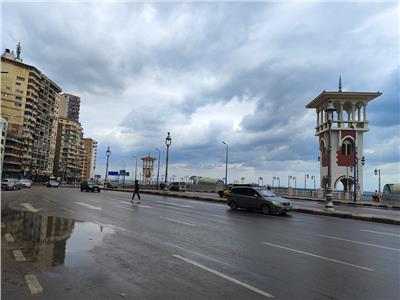 حالة الطقس الآن.. سقوط أمطار على الإسكندرية و المنصورة.. فيديو  وصور