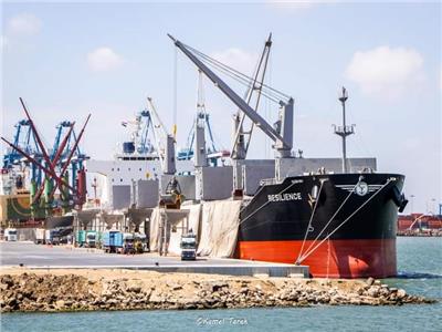 ميناء دمياط يستقبل 10 سفن محملة بـ 69520 طن بضائع 