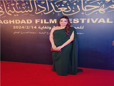 دنيا عبد العزيز: سعيدة بحضور مهرجان بغداد السينمائي