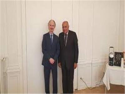 وزير الخارجية يجتمع مع المبعوث الأممي الخاص بشأن الأزمة السورية