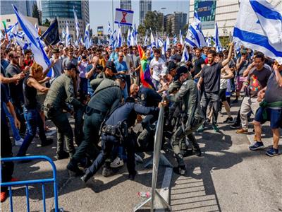 مواجهات واسعة فى تل أبيب بين الشرطة الإسرائيلية ومتظاهرين