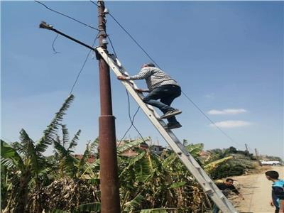 عودة الكهرباء للقرى المتضررة من انهيار «جسر الكوبانية» بالإسماعيلية 