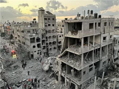 قصف أحياء المغراقة والزهراء بالمحافظة الوسطى في قطاع غزة