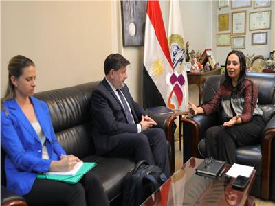  مايا مرسي تبحث التعاون مع رئيس منظمة التعاون الاقتصادي والتنمية